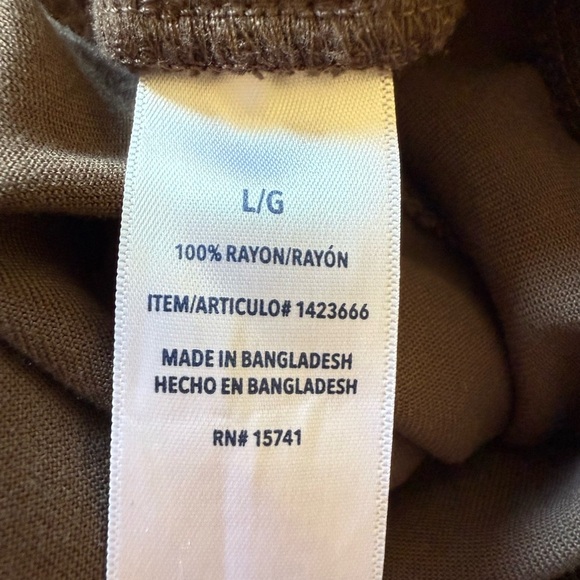 Splendid Joggers with Side Pockets in Brown Size Large - Picture 7 of 7